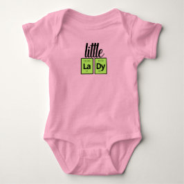 Roliga Little LaDy Periodiska Systemets Kemiska Sy T Shirt