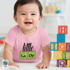 Roliga Little LaDy Periodiska Tabell Element Symbo T Shirt