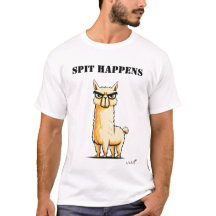 Roliga Llama T-Shirt Med Slogan