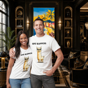 Roliga Llama T-Shirt Med Slogan
