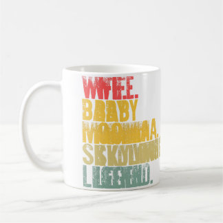 Roliga mamma-kvinnor fru baby-mamma fallskärmshopp kaffemugg