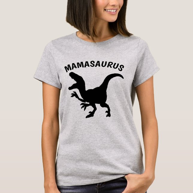 Roliga MAMMAskjortor, MAMASAURUS T Shirt (Framsida)