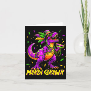 Roliga Män Mardi Grawr Trex Dinosaurie Mardi Kort