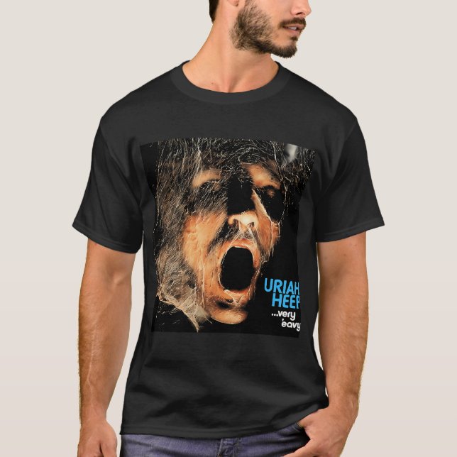 Roliga män Uriah Progressive Heep Rock Presente Fi T Shirt (Framsida)