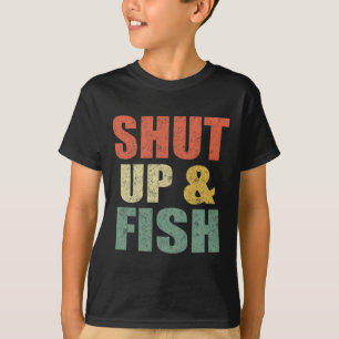 Roliga Mäns Tyst Och Fiska B Fiske Pappa Retro Fi T Shirt
