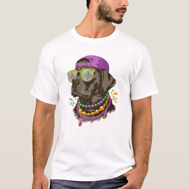 Roliga Mardi Gras-karnevalsvibbar T Shirt (Framsida)