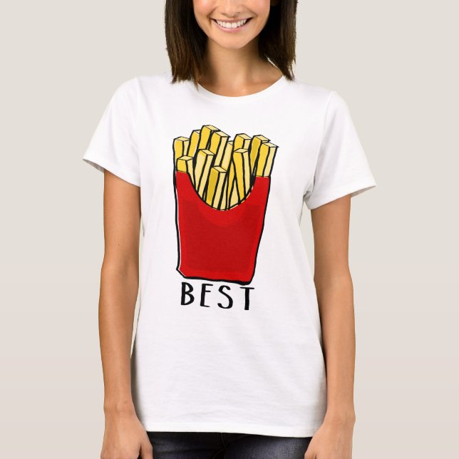 roliga matcha t-skjorta bästa vän tee shirt (Framsida)