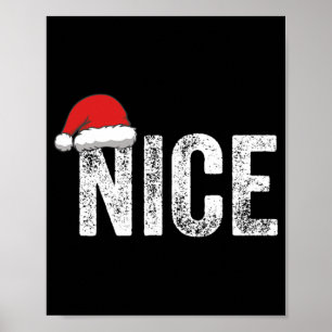 Roliga Matchande Par Naughty Nice Jul Hans Poster