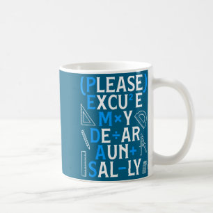 Roliga matematiska regler Pemdas skämt Matematik l Kaffemugg