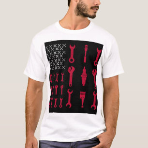 Roliga mekanikerskjortor - mekanikeramerikanska t shirt