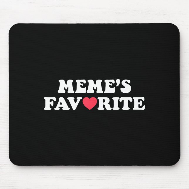 Roliga Meme's Favoritson Dotter Jag är Memes Favor Musmatta (Framsidan)