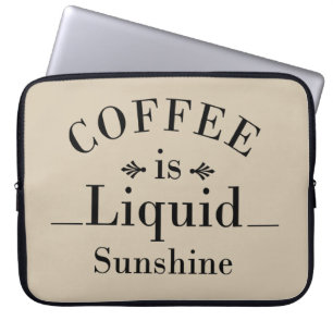 roliga meningar för kaffe laptop fodral