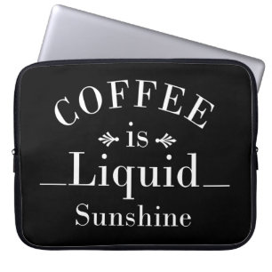 roliga meningar för kaffe laptop fodral