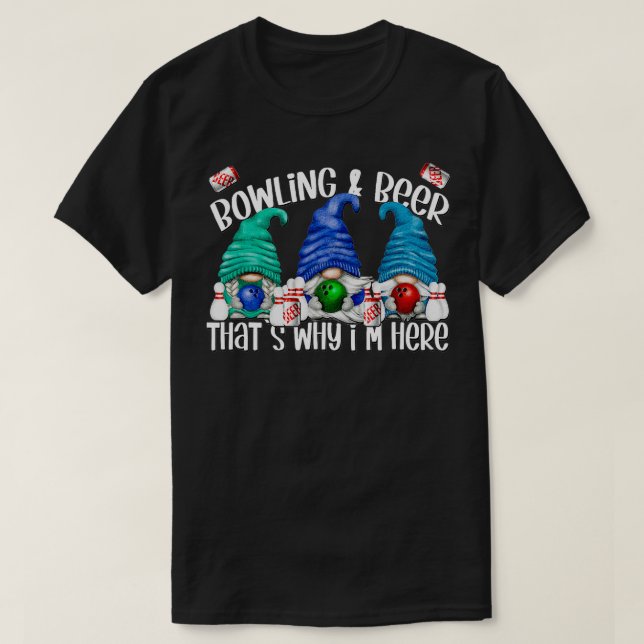 Roliga meningar För manar Kvinnor Bowlareare Gnome T Shirt (Design framsida)