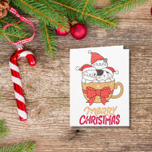Roliga meningar God jul Cat Mugg Anpassningsbar