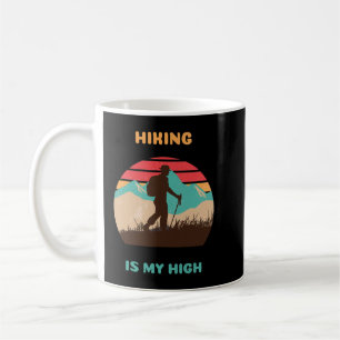 Roliga meningar Hiking är min höga Kaffemugg