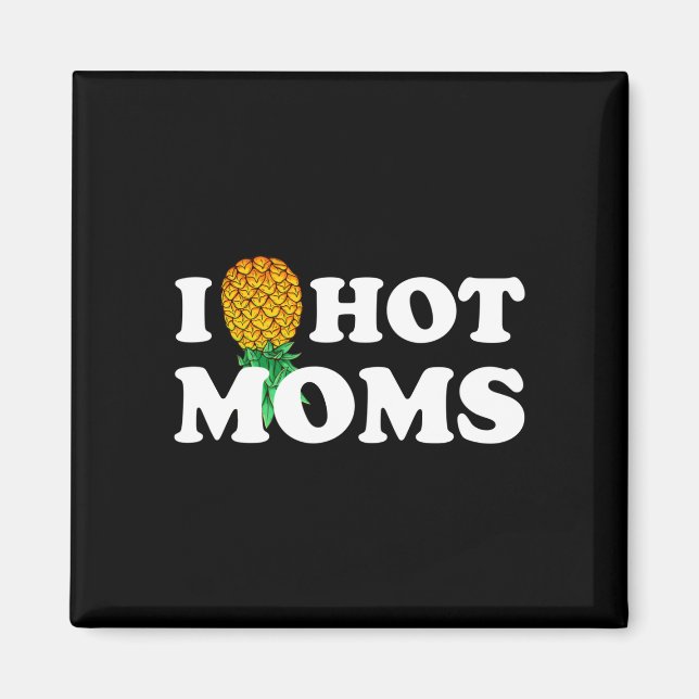 Roliga Mens pineapple varma mammor upp och ner hjä Magnet (Framsidan)