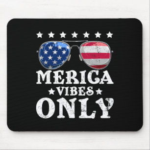 Roliga Merica-vibbar Endast amerikansk flagg Singl Musmatta