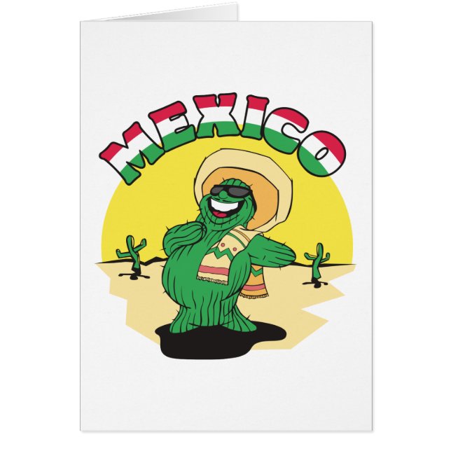 Roliga Mexico Hälsningskort (Framsidan)