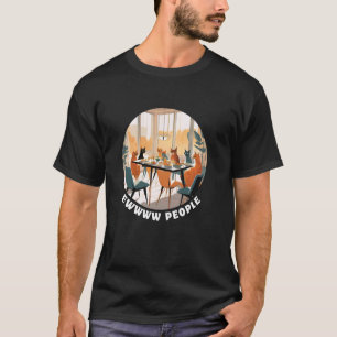 Roliga Mid Century Modern kattbilder, Retro Mid Ce T Shirt