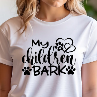 Roliga Mina Barn Skäller T Shirt