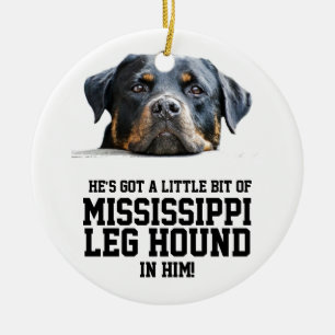 Roliga Mississippi lägger benen på ryggen Julgransprydnad Keramik
