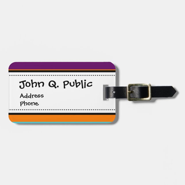 Roliga mönster för kricka för sommar rosa görat bagagebricka (Horisontell Framsida)