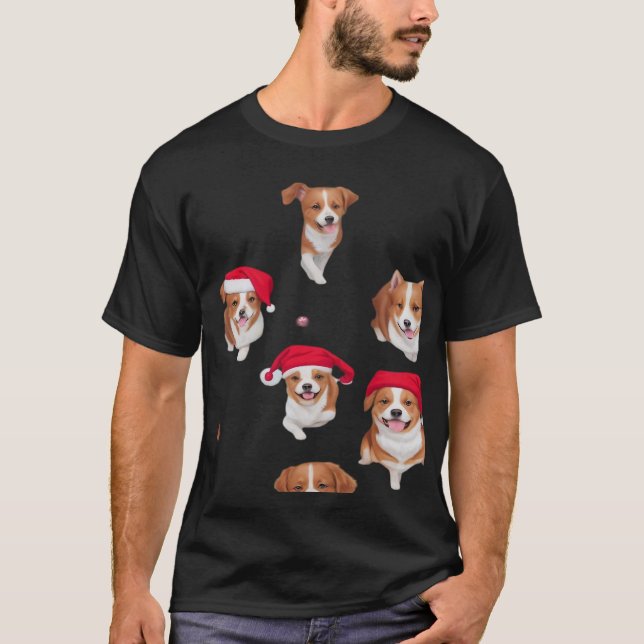 roliga mönster jul yule yuletide Klassisk T-shirt (Framsida)