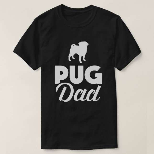 Roliga Mops för mopspappa Tee (Design framsida)