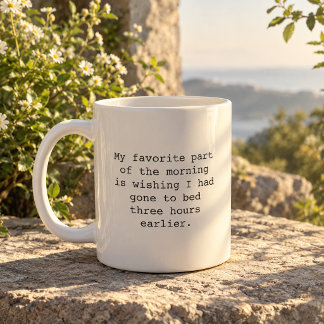 Roliga morgoncitat om kaffe kaffemugg