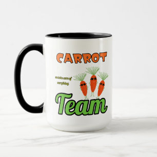Roliga morötter team mugg