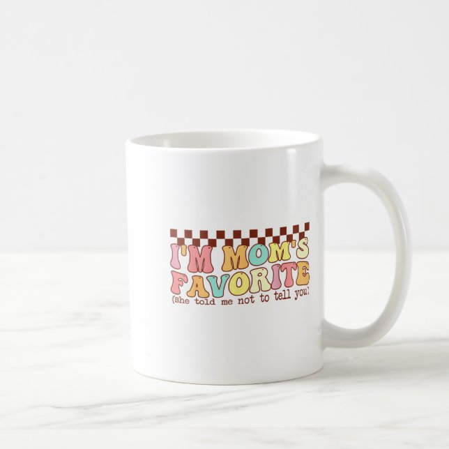 Roliga Mors Favorit Barn Son Dotter Jag är Mors F Kaffemugg (Höger)