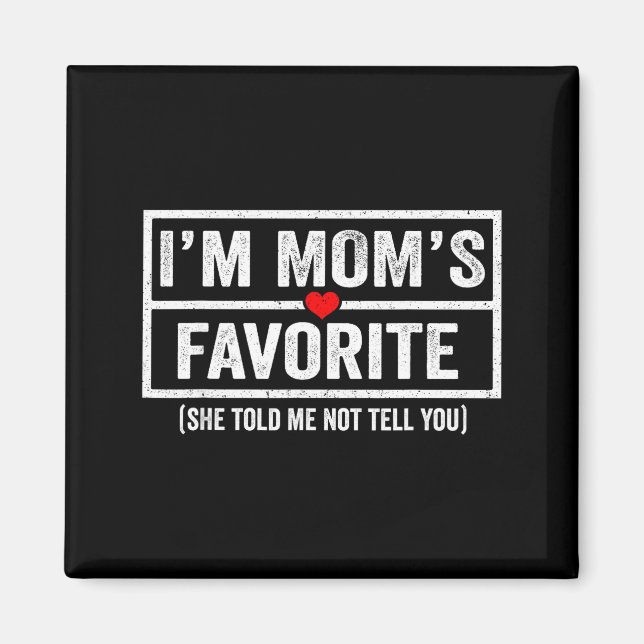 Roliga Mors Favorit Barn Son Dotter Jag Är Mors F Magnet (Framsidan)