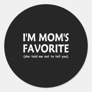 Roliga Mors Favorit Barn Son Dotter Jag Är Mors F Runt Klistermärke