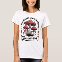 Roliga Motiverande Svampar T Shirt