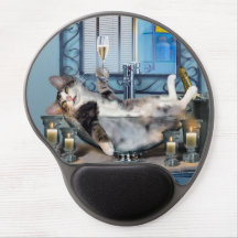 Roliga Mousepad med lätt berusad kattunge