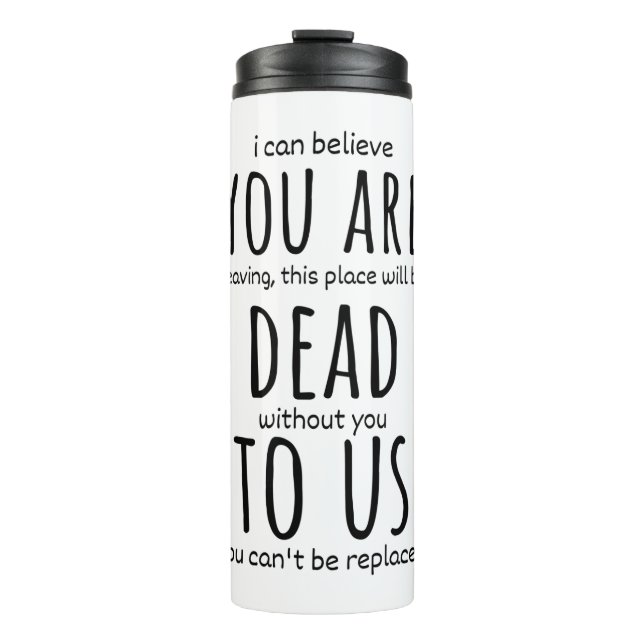 Roliga muggar för medarbetare,Du är död på oss nu (Framsida)