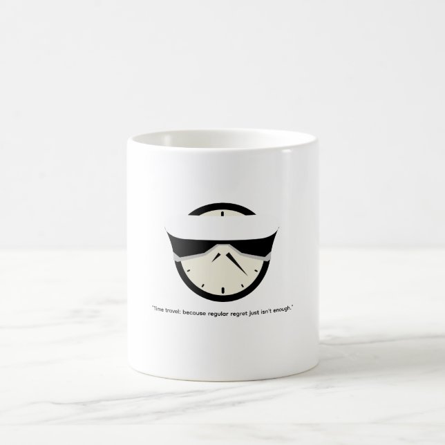 roliga muggar om tidsresor, kaffehumor (Center)
