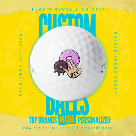 Roliga Munkälskare Monogram Golf Skämt För Vuxna