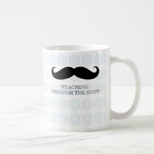 Roliga mustascher för julafton för kaffemugg