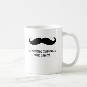 Roliga mustascher för julafton för kaffemugg
