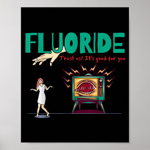 Roliga Mystiska Konspirationsteorier Fluor Konspir Poster