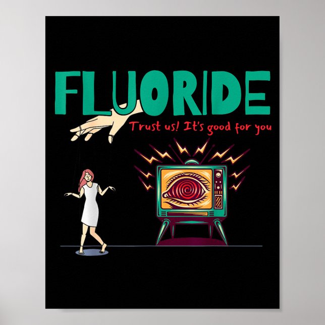 Roliga Mystiska Konspirationsteorier Fluor Konspir Poster (Framsidan)