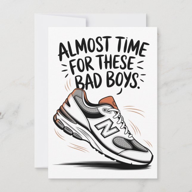 Roliga New Balance födelsedagar Fars dag Ny pappa Kort (Framsida)