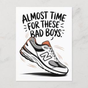 Roliga New Balance födelsedagar fars dag Ny pappa Vykort