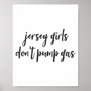 Roliga New Jersey-kvinnor, Jersey-flickor pumpar i Poster
