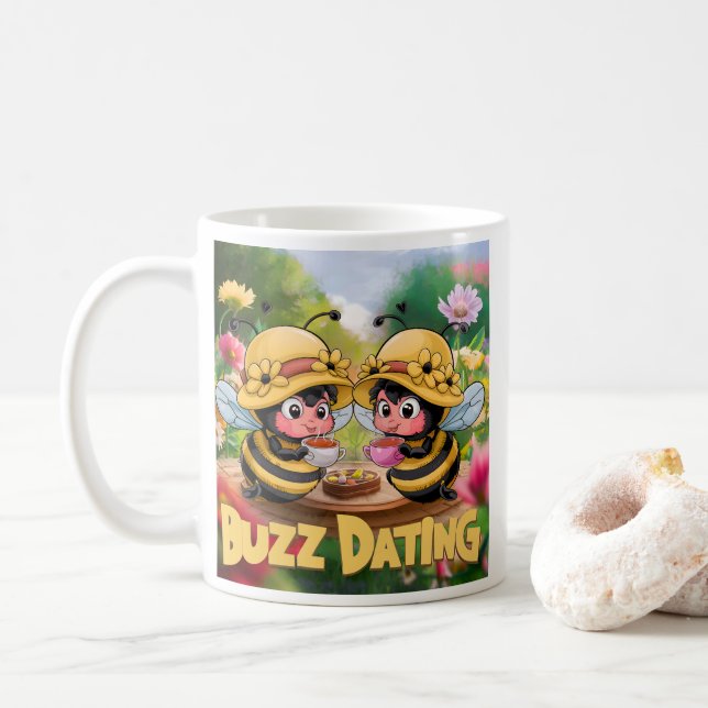 Roliga Nyckfulla Bin Surrar Dejting Kaffemugg (Med munk)