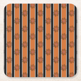 Roliga och fantasifulla halloween spindelnät underlägg papper kvadrat