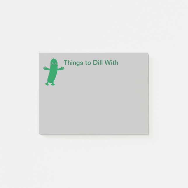 Roliga och fantasifulla saker att göra med Dill me Post-it Block (Framsida)