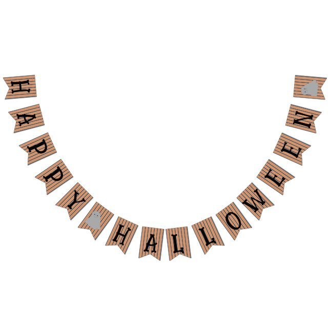 Roliga och flotta Halloween-ghostar Vimplar (Alla)